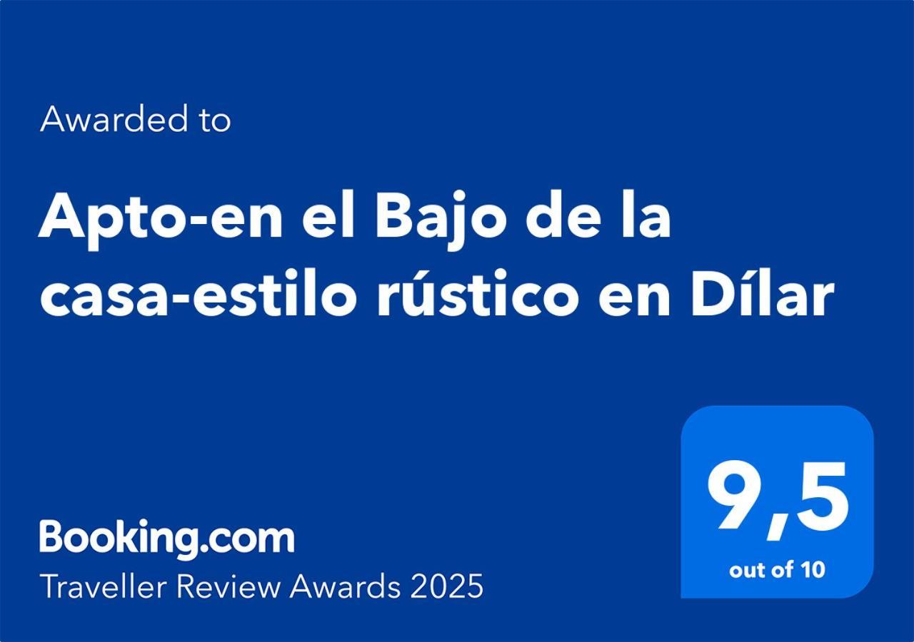 Apto-En El Bajo De La Casa-Estilo Rustico En Dilar ภายนอก รูปภาพ